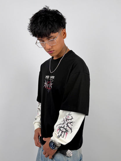 Manga larga Negro Demon V2