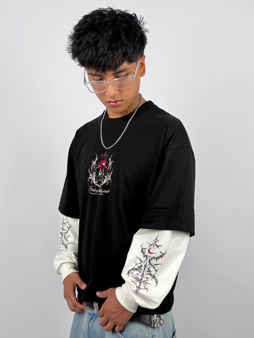 Manga larga negro Demon