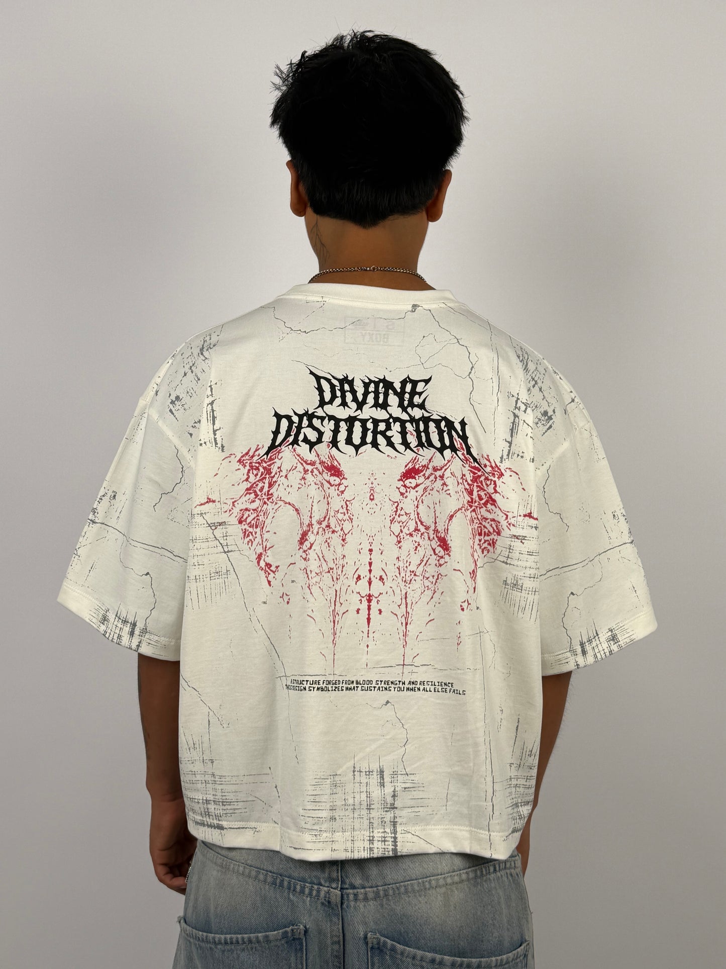 Polos boxy fit Divine Blanco