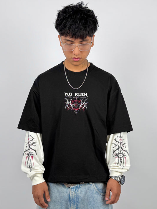 Manga larga Negro Demon V2